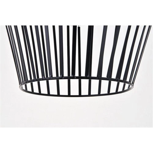 Living District Ronnie 1-Light Modern Metal Pendant in Black Finish - Picture 7 of 7