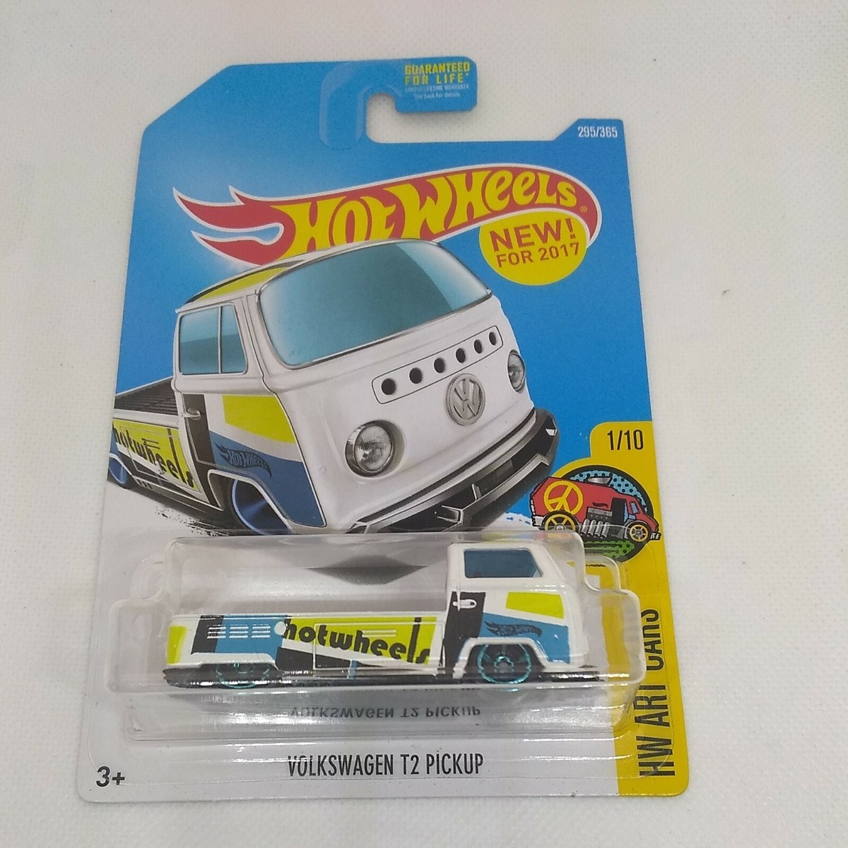 Hot Wheels Volkswagen T2 Pickup 2017 White HW Art Cars 1/10