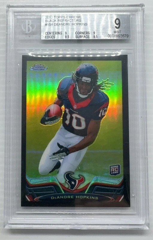 DeAndre Hopkins Topps Platinum Rookie Patch Autograph Refractors #ARPDH Black Refractor
