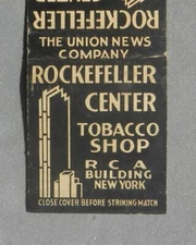 1930s Rockefeller Center Tobacco Shop Ciggies Five Star Smoking Tobacco NYC NY