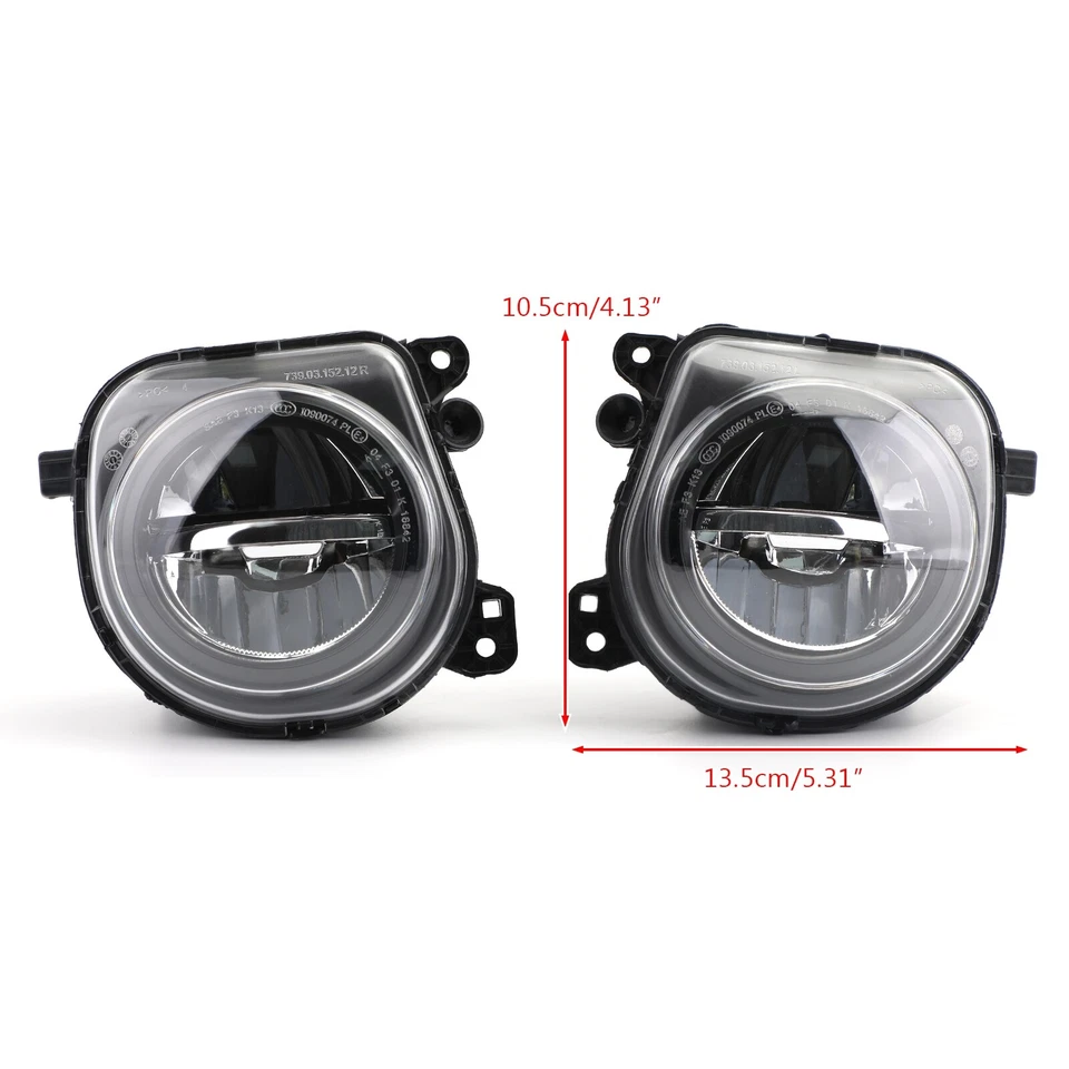 Pair LH+RH Front LED Fog Lights Lamps Foglights Fits BMW 5 Series F10 F07 LCI CT - Image 3 of 4
