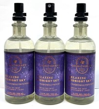 NEW 3/BATH  BODY WORKS RELAXING MIDNIGHT SKY CHAMOMILE PATCHOULI OIL MIST 3.5oz
