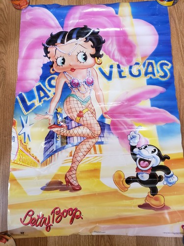 VTG Betty Boop 1994 "Las Vegas" Features Syndicate Poster PLEASE READ - 第 1/11 張圖片