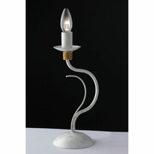 LUME IN FERRO BATTUTO LUMETTO CAMERA LAMPADA COMODINO ABATJOUR stile shabby