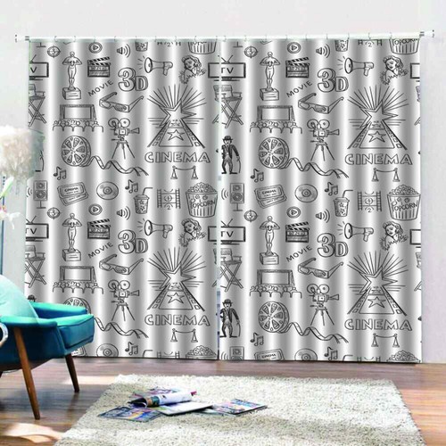 hardworking producer works daily Printing 3D Blockout Curtains Fabric Window - Foto 4 di 15