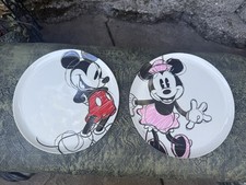 Disney Mickey  Minnie Mouse Plastic Plates Dinnerware Set Of 2 Zak Designs