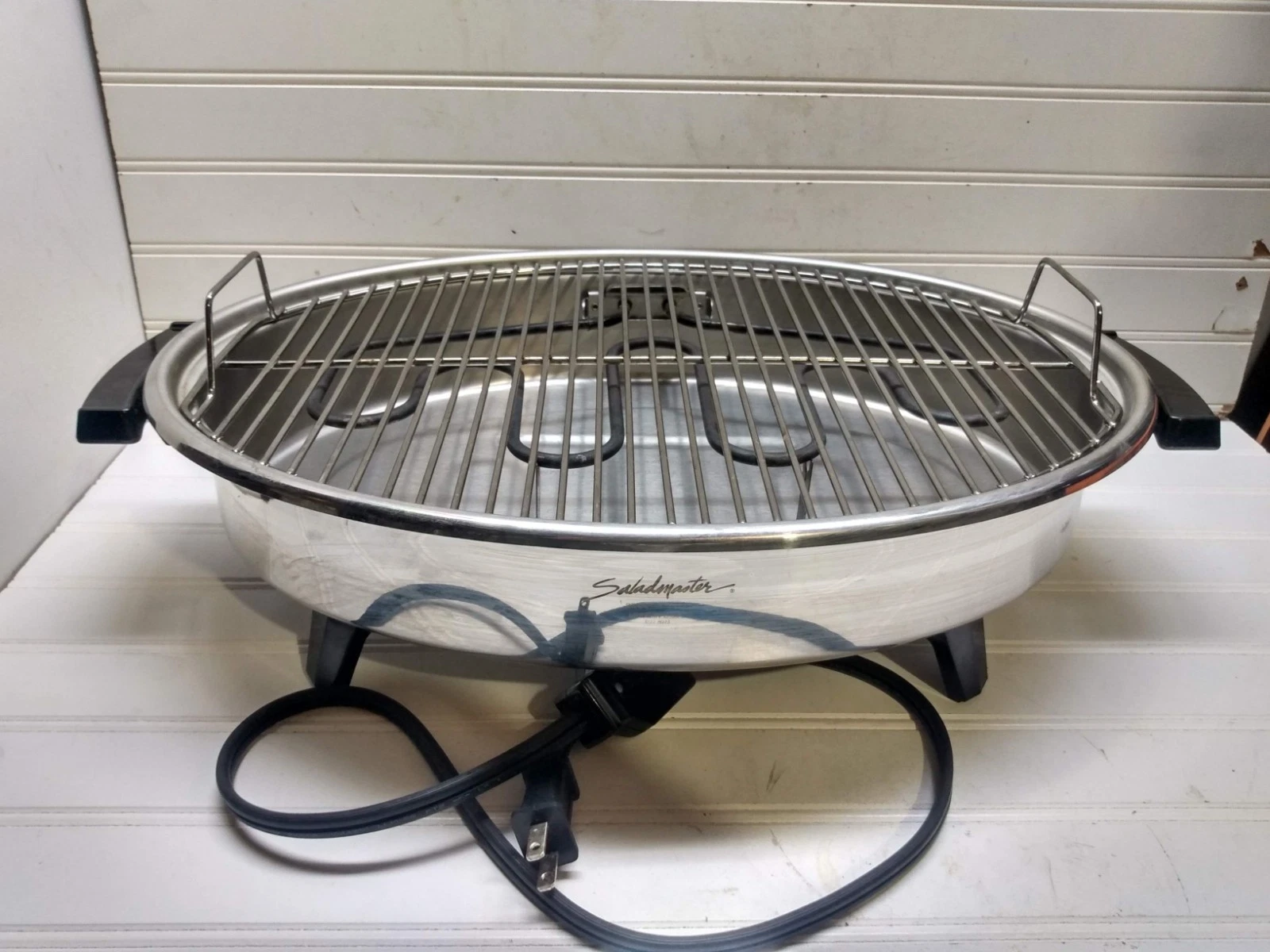 Saladmaster Electric Flameless Indoor Grill Stainless Smokeless Broiler Roaster