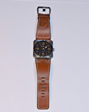 Bell & Ross Aviation Golden Heritage BR03-92 + 2 Additional Straps. Total 4