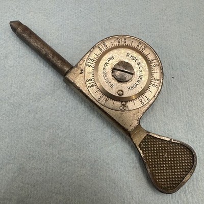 Vintage R Hoe & Co Speed Indicator Rpm Tachometer Machinist Tool