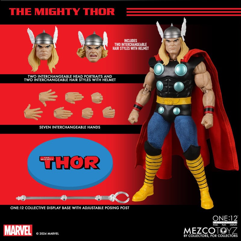 Mezco Toyz One:12 Collective Marvel Comics The Mighty Thor 1/12