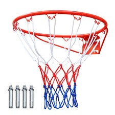 AS Basketball Rim Replacement 18" Steel Rim with Net, Easy to Install