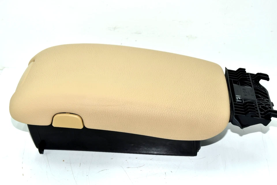 💎2004-2006 Mercedes C230 Beige Consola Central Cuero Apoyabrazos Tapa Superior Cubierta OEM Foto 3 de 4