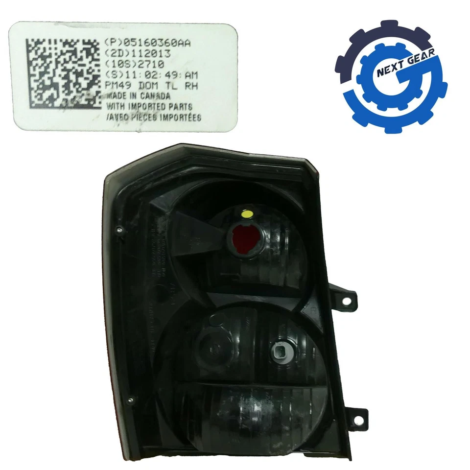 Luz trasera halógena derecha OEM Mopar para Dodge Caliber 05160360AA 2008-2012 Foto 2 de 4