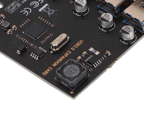 PCIe to USB 3.0 Adapter, PCIe x1 to 4 Ports USB PCI Express Card Adapter - Zdjęcie 7 z 8