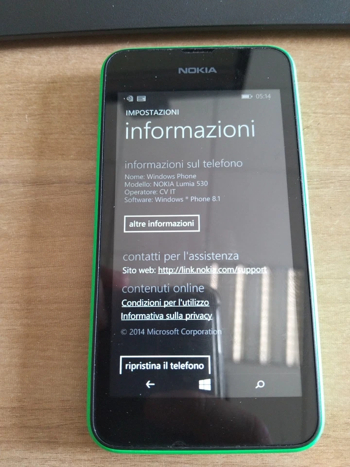 Smartphone Nokia Lumia 530 Verde, 4GB Non Legge La Sim - Immagine 3 di 4
