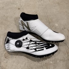 New Balance Sigma Racing Vazee Mens 6 White Black Track Cleats Shoes Running