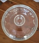 Vintage 1970's Pyrex Thumbprint Teardrop Clear Glass Casserole & Lid 7.5"  — photo 2