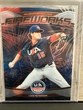 2026 Panini Prizm Stars And Stripes USA Liam Peterson Fireworks Insert No 16