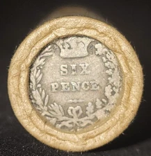 ESTATE!! UNSEARCHED! Wheat Cent Roll With 1871 Silver Coin & BU Wheat Tails Ends