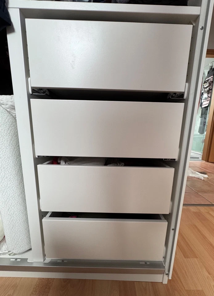 Kleiderschrank IKEA Pax Schrank, weiß, 200x200x66cm - Bild 3 von 4