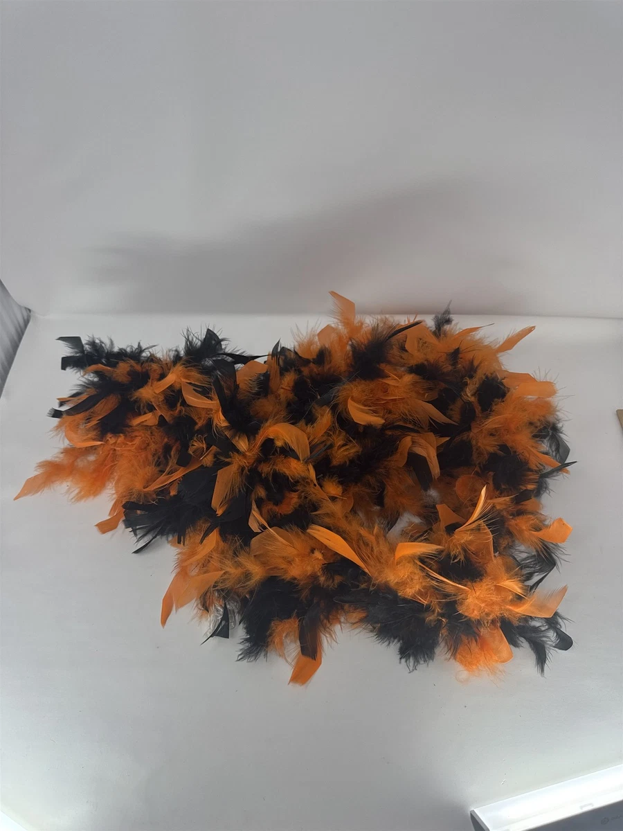 NHP Boa De Plumas Negras De 2 Metros Con Gafas De Sol Sin Marco – Perfecta Para Disfraces, Fiestas, Bodas, Carnaval Y Halloween