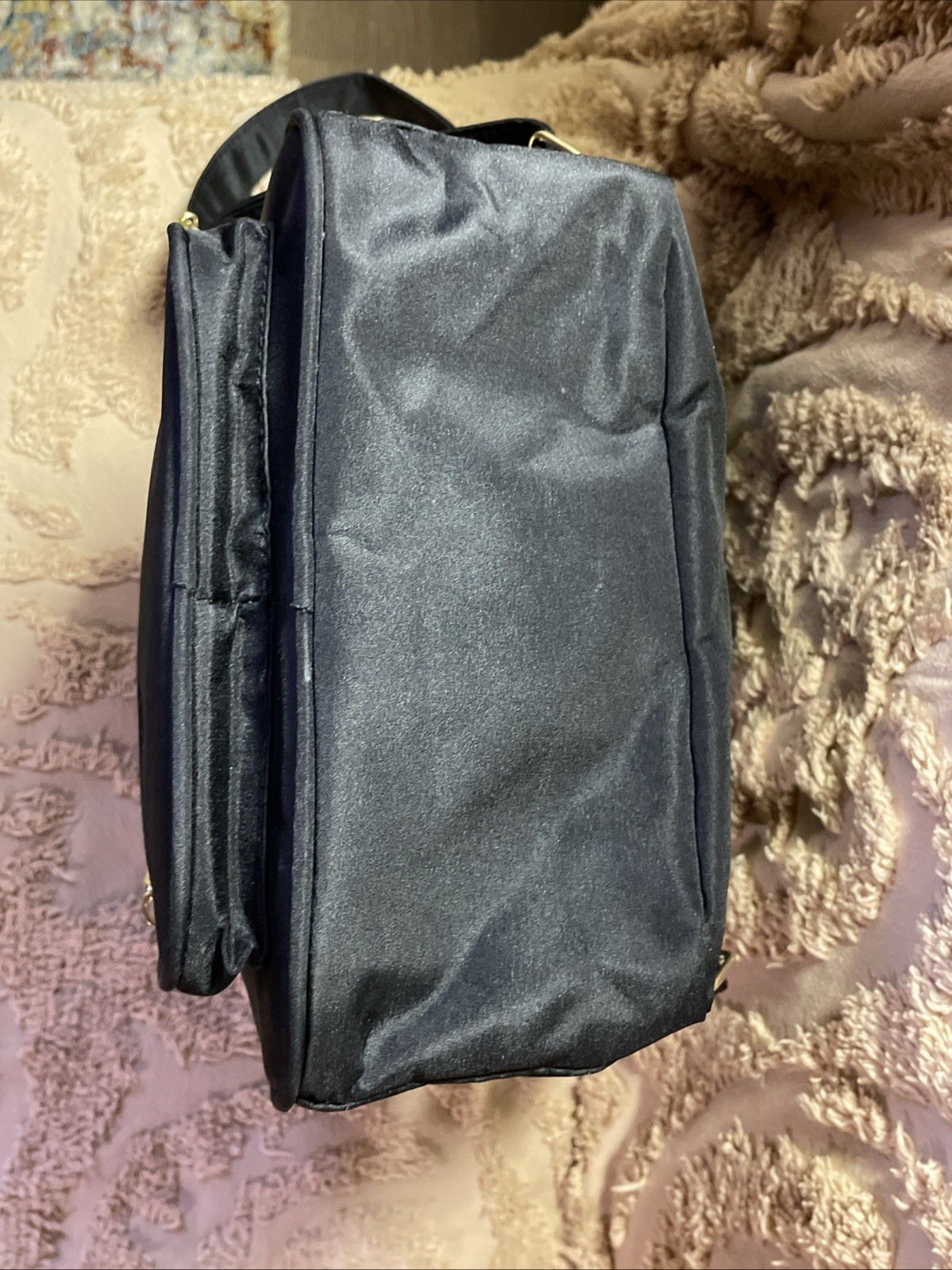 Stone Mountain Backpack Black Microfiber Bag NICE - image 7