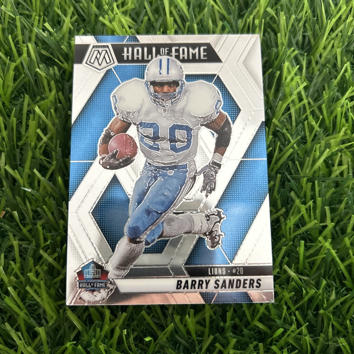 2025 Panini Mosaic Football Barry Sanders Hall of Fame #291 Lions