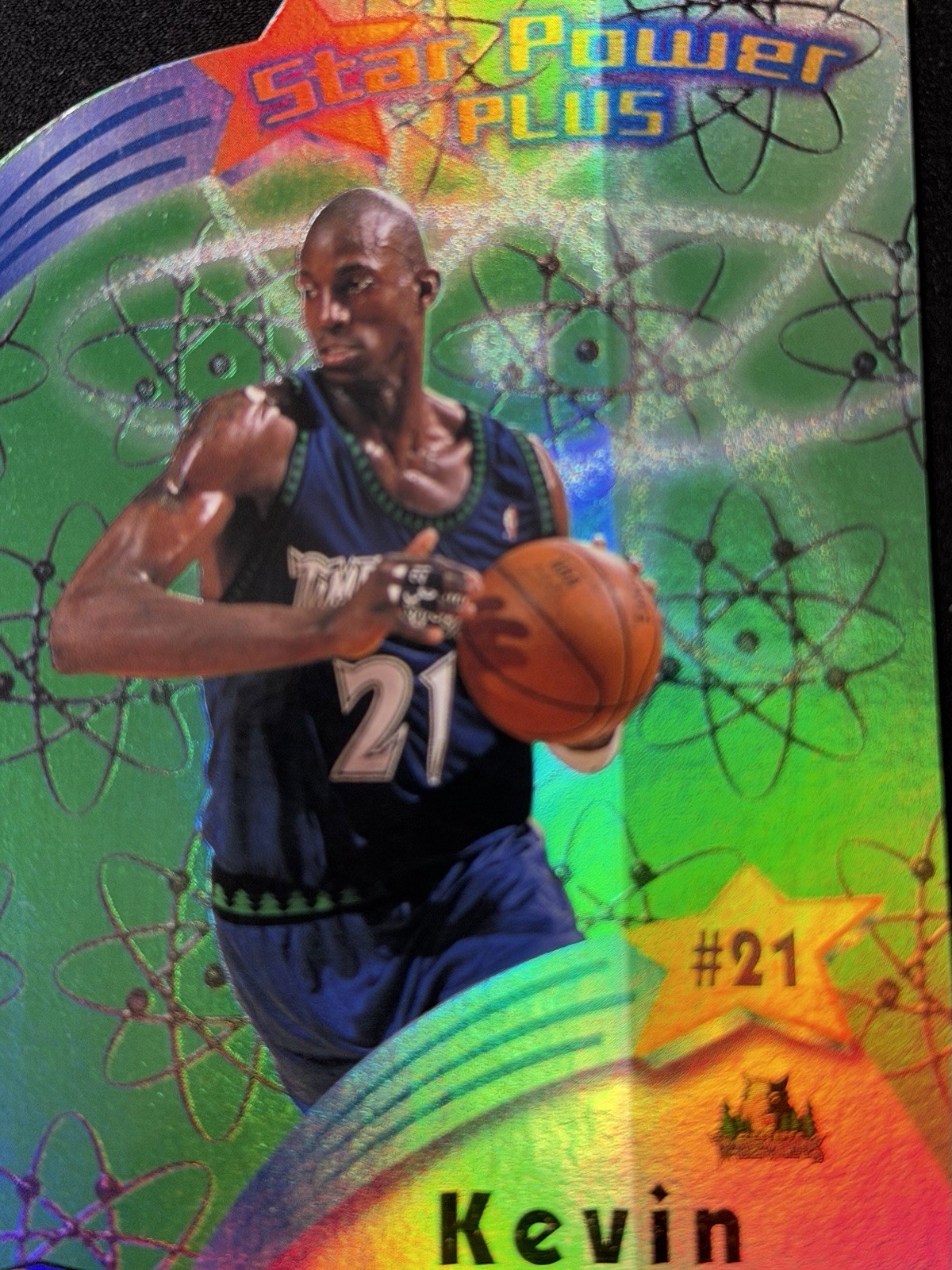 1997-98 Fleer Ultra - Star Power Plus Kevin Garnett #8 SSP Die-Cut (1:720)