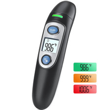 Ear and Forehead Thermometer for Adults  Kids, 1S Accurate Result Black  Fev