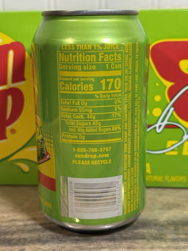 Dale Earnhardt Jr Edition Sun Drop lata de 12 oz - sin abrir #8 último modelo Foto 4 de 4