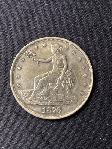 U.S. - 1876 Large Silver Trade Dollar - See Photos