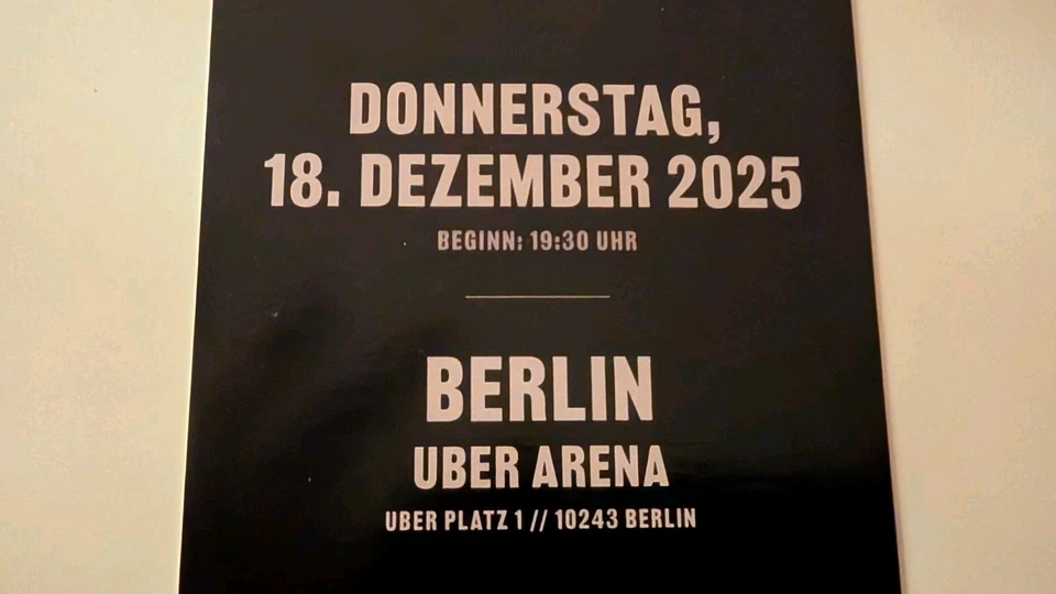Böhse Onkelz Tour 2025, 2 Tickets Berlin, 18.12.25