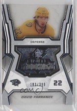 2021-22 SPx Finite Rookies 183/399 David Farrance #F-11 0l6f