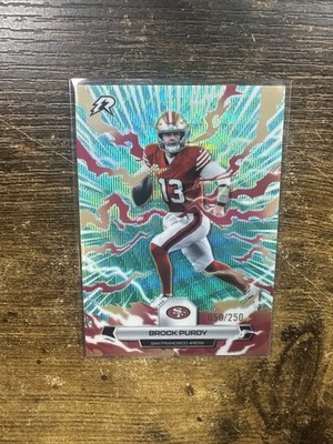 BROCK PURDY 2025 Topps Resurgence Aqua Surge 050/250 49ers #86