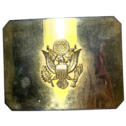 Vintage US Army Enlisted Ceremonial Belt Buckle Gold Plated