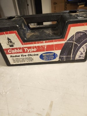 LACLEDE CHAIN COMPANY RADIAL TIRE CHAINS CABLE TYPE NEW, unused  # 1022