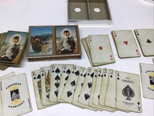 Vintage Alaska Yakutiya Sled Dog Eskimo Inuit Playing Cards Congress 606 Ohio