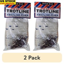 Big Catch Trotline Stainless Steel Clips 150ft Main Line 25 Hooks 4/0 Catfish US