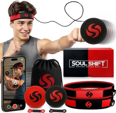 Boxing Reflex Ball   Dual Competition Set 2 Adjustable Headbands 2 Training
