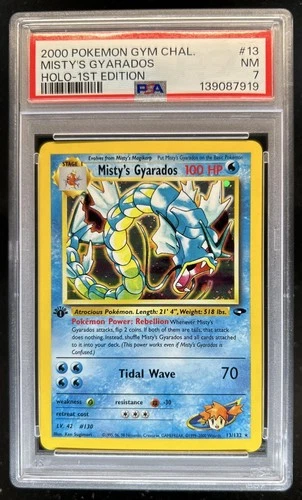 2000 Pokemon Gym Challenge 1st Edition Misty's Gyarados Holo #13/132 PSA 7