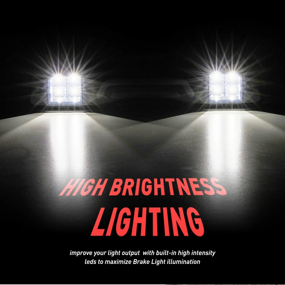 Tercera luz de freno trasera LED negra/humada para Ford Ranger 1993-2011 tercera lámpara de parada Foto 2 de 4