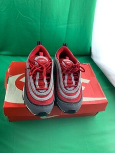 nike air max 97 dark grey gym red