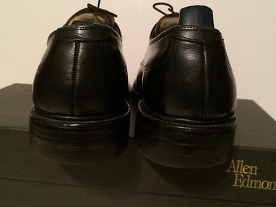 Allen Edmonds Fairgate Men\'s Size 9 1/2 E Black Made in USA All Leather Vintage 1990 main image 3