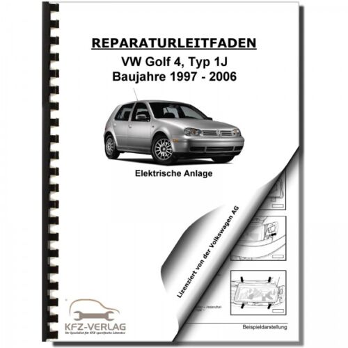 VW Golf 4 Typ 1J (97-06) Elektrische Anlage Elektrik Systeme Werkstatthandbuch - Afbeelding 1 van 10