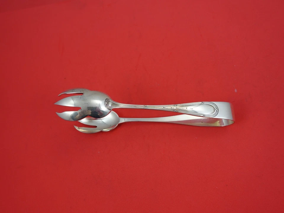 Pinza de hielo de plata esterlina Parma by Buccellati horquilla doble 6 1/2" Foto 2 de 2