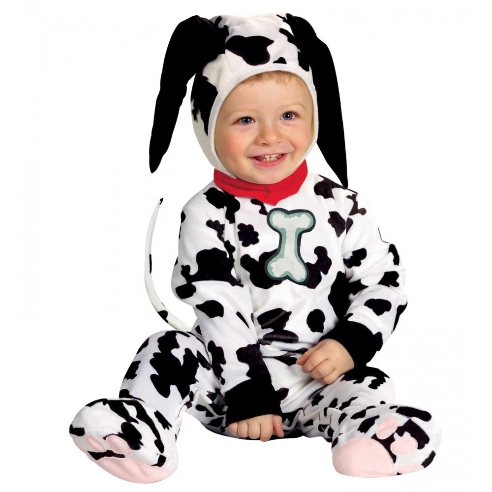 Costume da Cane Dalmata in Peluche per Bambino Neonato, 1-2 Anni