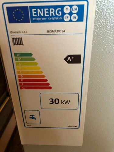 CALDAIA PELLET LEGNA BIOMATIC 34KW GIROLAMI BICOMBUSTIBILE - 第 5/12 張圖片