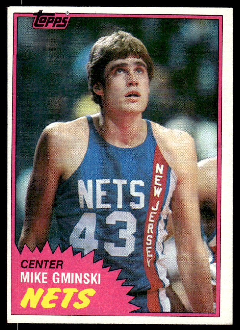 1981-82 Topps Mike Gminski Rookie New Jersey Nets #E78