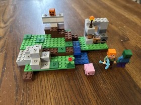 LEGO Minecraft 21123 THE IRON GOLEM 100% Complete + Instructions