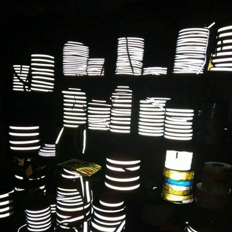 Reflective Fabric Strip Trim Sew-On Ribbon Tape Traffic Security Safety Warning - Image 4 of 4